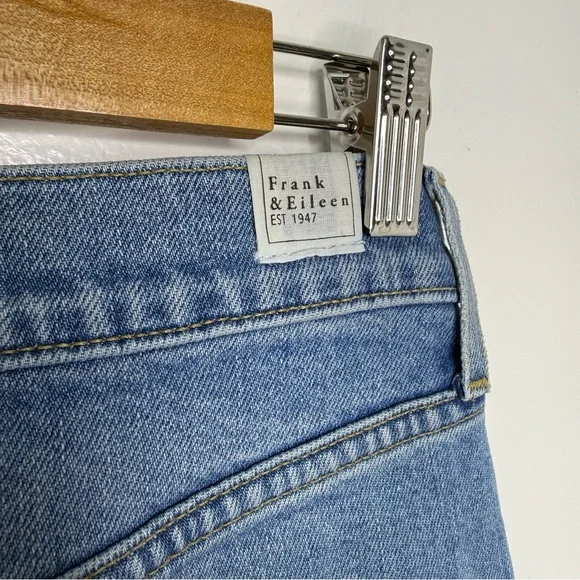 FRANK & EILEEN Monaghan High Rise Straight Leg Cropped Jeans - Picture 10 of 11